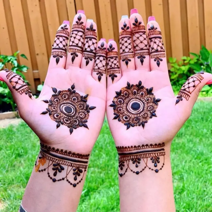 Front Hand Simple Mehndi Design Royal Collection Anmol Ideas