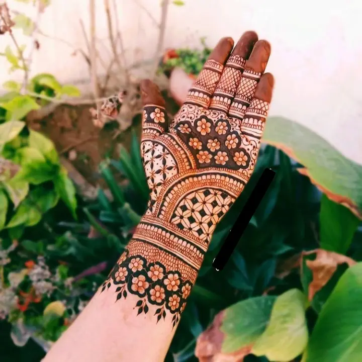 Fastest Mehandi Design Simple And Easy Full Hand Front