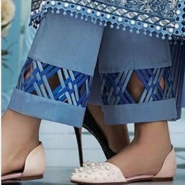 Cotton Printed Frock Trouser | Stylish Trouser Design 2021 | Ladies Trouser  Ke Design