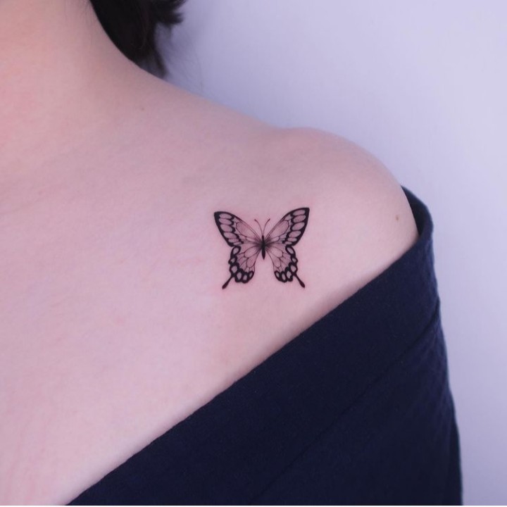 50 Small Butterfly Tattoo for Hand, Chest and Under Breast
