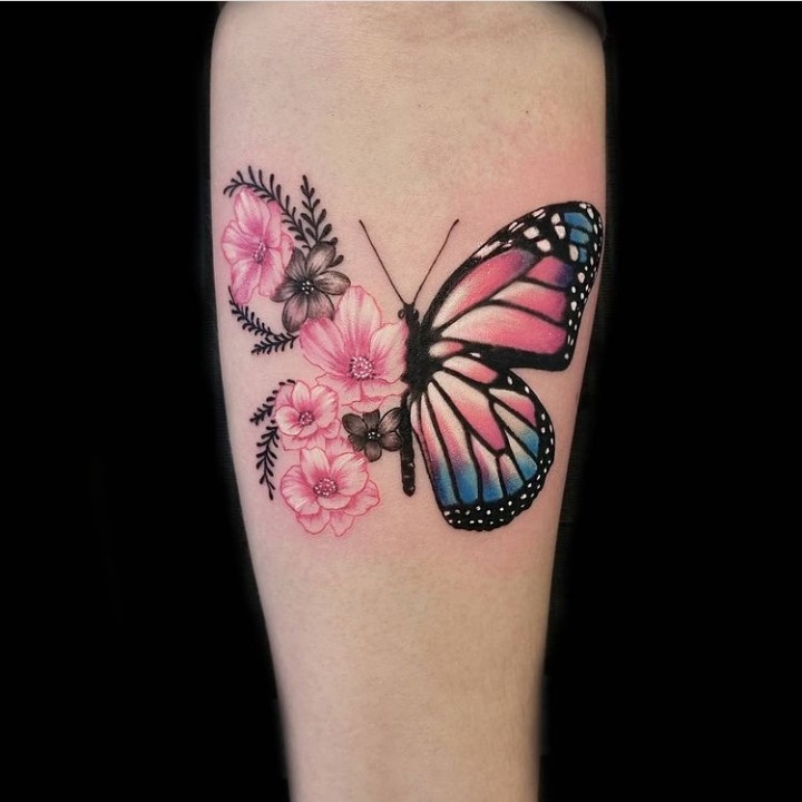 tetování motýla