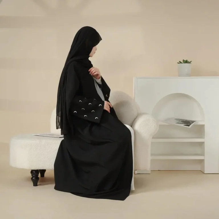 black open abaya